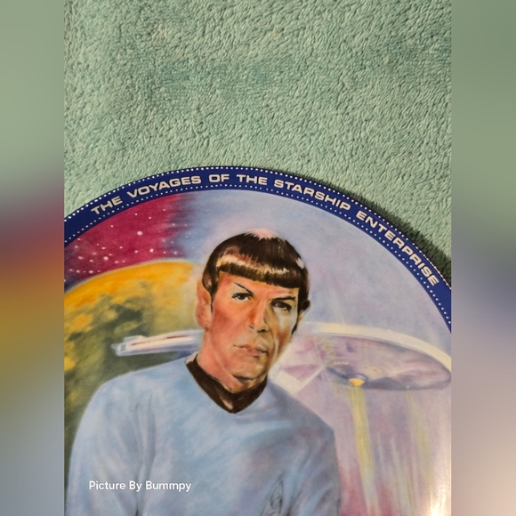 Vintage R J Ernst STAR TREK PLATE 1984 MR. SPOCK 1452E Hamilton collection plate - Picture 3 of 7
